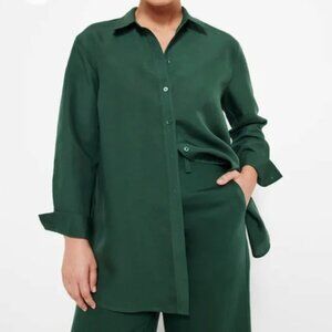 NWT - The Linen Blend Relaxed Shirt in Size 8/Green